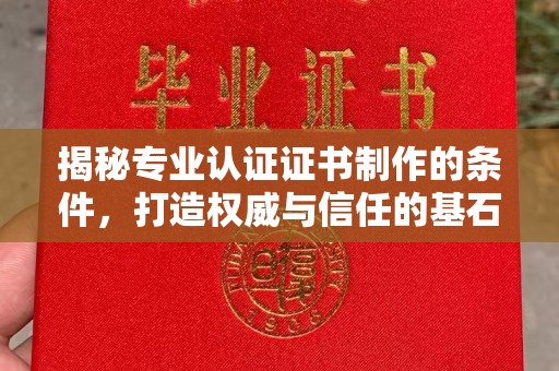 吉州揭秘专业认证证书制作的条件，打造权威与信任的基石