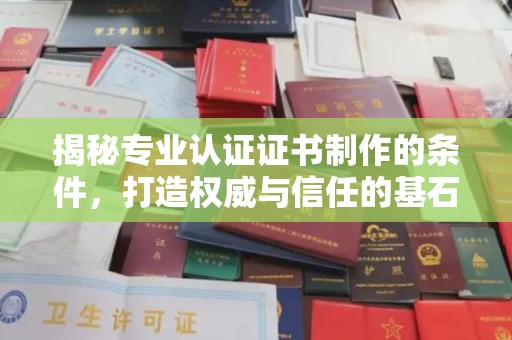 吉州揭秘专业认证证书制作的条件，打造权威与信任的基石