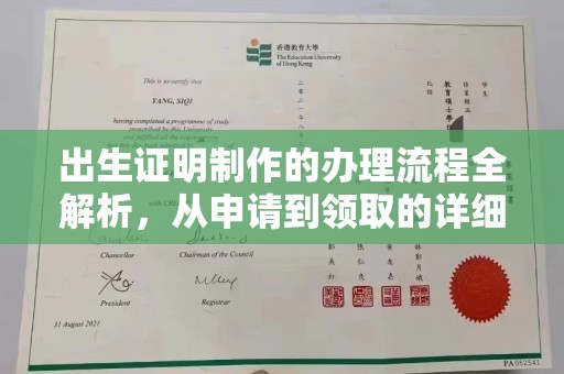 吉州出生证明制作的办理流程全解析，从申请到领取的详细指南
